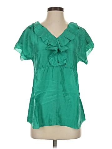 Vanessa Virginia Short Sleeve Silk Top (view 1)
