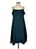 Ann Taylor LOFT 100% Polyester Solid Teal Cocktail Dress Size S - photo 1