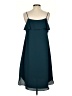Ann Taylor LOFT 100% Polyester Solid Teal Cocktail Dress Size S - photo 2