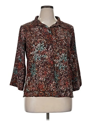 Christopher & Banks 3/4 Sleeve Blouse (view 1)
