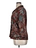 Christopher & Banks 100% Polyester Print Brown 3/4 Sleeve Blouse Size XL - photo 5