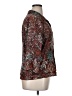 Christopher & Banks 100% Polyester Print Brown 3/4 Sleeve Blouse Size XL - photo 4