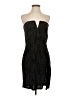 Blanc Metallic Black Cocktail Dress Size XXS - photo 1