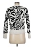 Industry Animal Print Silver Pullover Sweater Size M - photo 2