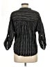 Fabindia Tweed Black 3/4 Sleeve Button-Down Shirt Size M - photo 2