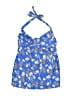 Pez D'or Barcelona Floral Blue Swimsuit Top Size S - photo 1