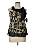 R&M Richards Black Sleeveless Blouse Size 10 Petite - photo 1