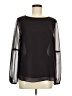 Apt. 9 100% Polyester Black Long Sleeve Blouse Size M - photo 1
