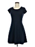 Prince & Fox Solid Blue Casual Dress Size M - photo 1