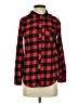 Miley + Molly 100% Cotton Plaid Red Long Sleeve Button-Down Shirt Size S - photo 1
