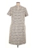 Ann Taylor Stripes Gray Casual Dress Size XL (tall) - photo 2