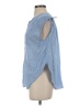 Gap Body Blue Sleeveless Button-Down Shirt Size S - photo 5