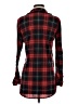 Love Potion 100% Polyester Plaid Red Long Sleeve Blouse Size S - photo 2