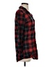Love Potion 100% Polyester Plaid Red Long Sleeve Blouse Size S - photo 4