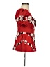 Blithe 100% Cotton Red Short Sleeve Blouse Size 0 - photo 4