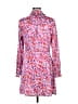 Just Fab Print Pink Casual Dress Size M - photo 2