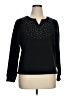 Studio Works Black Long Sleeve Blouse Size XL - photo 1