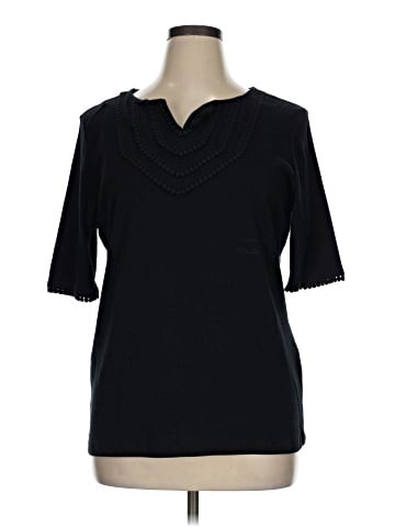 Karen Scott 3/4 Sleeve Top (view 1)