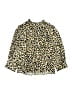 Scoop 100% Polyester Animal Print Gold Long Sleeve Blouse Size L (kids) - photo 1