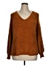 Ava & Viv 100% Polyester Brown Pullover Sweater Size 1X - photo 1