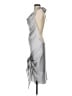 Baobab Collection 100% Polyester Solid Silver Cocktail Dress Size S - photo 5
