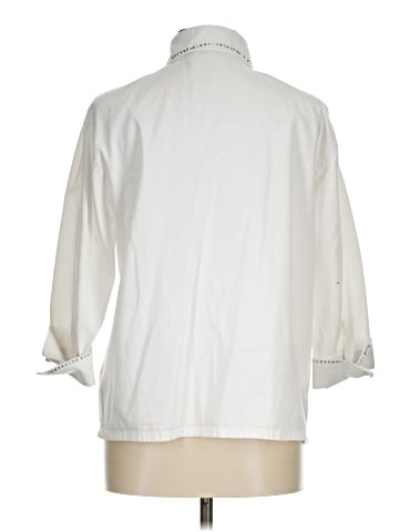 CHRISTINE ALEXANDER 3/4 Sleeve Button-Down Shirt (view 2)