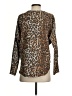 NSF 100% Cotton Animal Print Brown Pullover Sweater Size S - photo 2