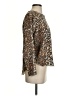 NSF 100% Cotton Animal Print Brown Pullover Sweater Size S - photo 4