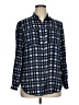 Basler Plaid Blue Long Sleeve Button-Down Shirt Size XL (estimated) - photo 1
