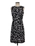 Ann Taylor LOFT Animal Print Black Cocktail Dress Size 4 - photo 1