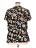 Pleione 100% Polyester Black Short Sleeve Blouse Size XL - photo 2
