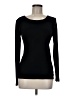 Caslon 100% Cotton Black Long Sleeve Top Size M - photo 1