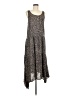 Final Touch 100% Rayon Animal Print Gray Casual Dress Size M - photo 1