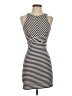 Aqua Stripes Black Casual Dress Size XS - photo 1