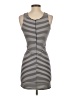 Aqua Stripes Black Casual Dress Size XS - photo 2