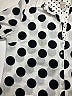 Chico's Polka Dots White 3/4 Sleeve Button-Down Shirt Size XL (3) - photo 3