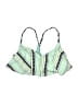 Breaking Waves Print Green Teal Swimsuit Top Size L - photo 1