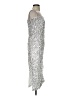 PrettyLittleThing 100% Polyester Metallic Silver Cocktail Dress Size 2 - photo 4