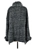 Sunday in Brooklyn 100% Polyester Tweed Gray Turtleneck Sweater Size XS - photo 2