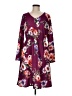 Unbranded Print Burgundy Casual Dress Size M - photo 1