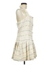 Aqua 100% Polyester Tweed Ivory Cocktail Dress Size M - photo 4