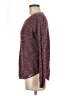 SO 100% Acrylic Tweed Burgundy Pullover Sweater Size M - photo 5