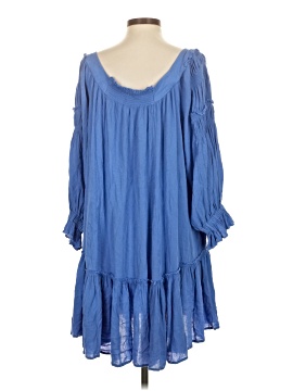 formal plus size royal blue dress Final Sale Plus Size One Shoulder Layered Ruffle Gown in Royal Blue Glitter main image 1