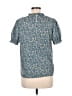 Unbranded Floral Teal Short Sleeve Blouse Size M - photo 2