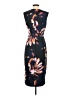 Kay Unger 100% Polyester Floral Black Cocktail Dress Size 2 - photo 2