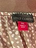 Vince Camuto 100% Polyester Metallic Silver Tan Formal Skirt Size XXL - photo 4