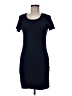 Real Essentials Solid Blue Casual Dress Size M - photo 1
