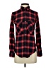 Zara Plaid Red Long Sleeve Button-Down Shirt Size S - photo 1