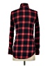 Zara Plaid Red Long Sleeve Button-Down Shirt Size S - photo 2