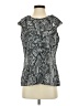 Milano 100% Polyester Silver Sleeveless Blouse Size S - photo 1